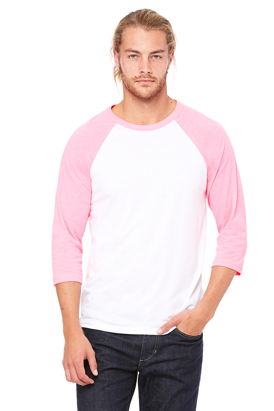 pink baseball jersey for men