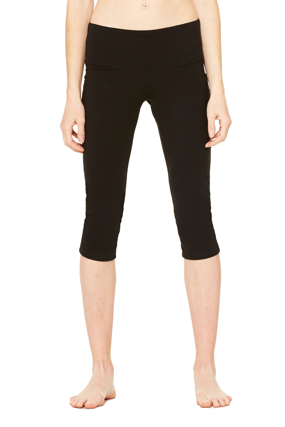 black spandex capri leggings