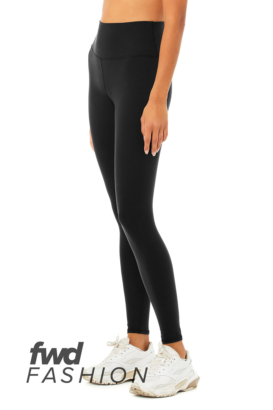 Shop Black Polyester Slim Fit Women's Sports Tights