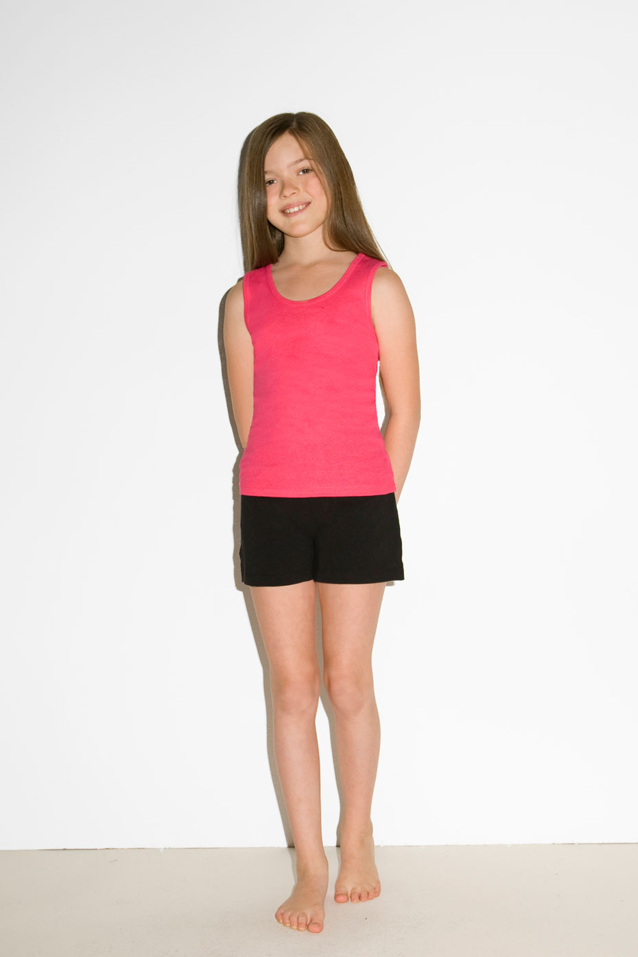 Girls Cotton Spandex Fitness Short Bella Canvas