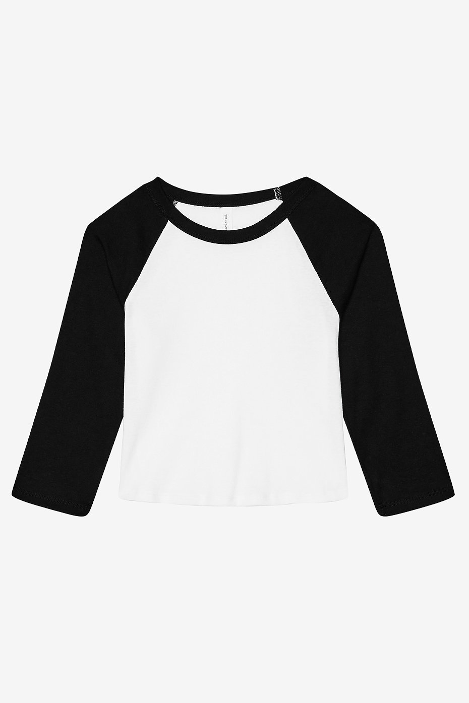 Women's Micro Rib 3/4 Raglan Baby Tee