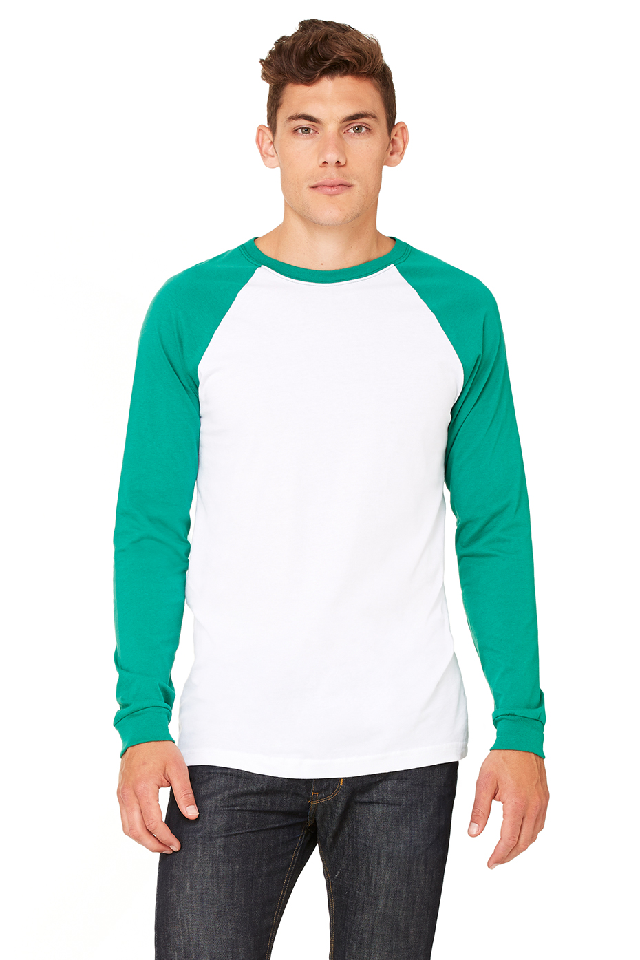 Download Men's Jersey Long Sleeve Baseball Tee | Bella-Canvas