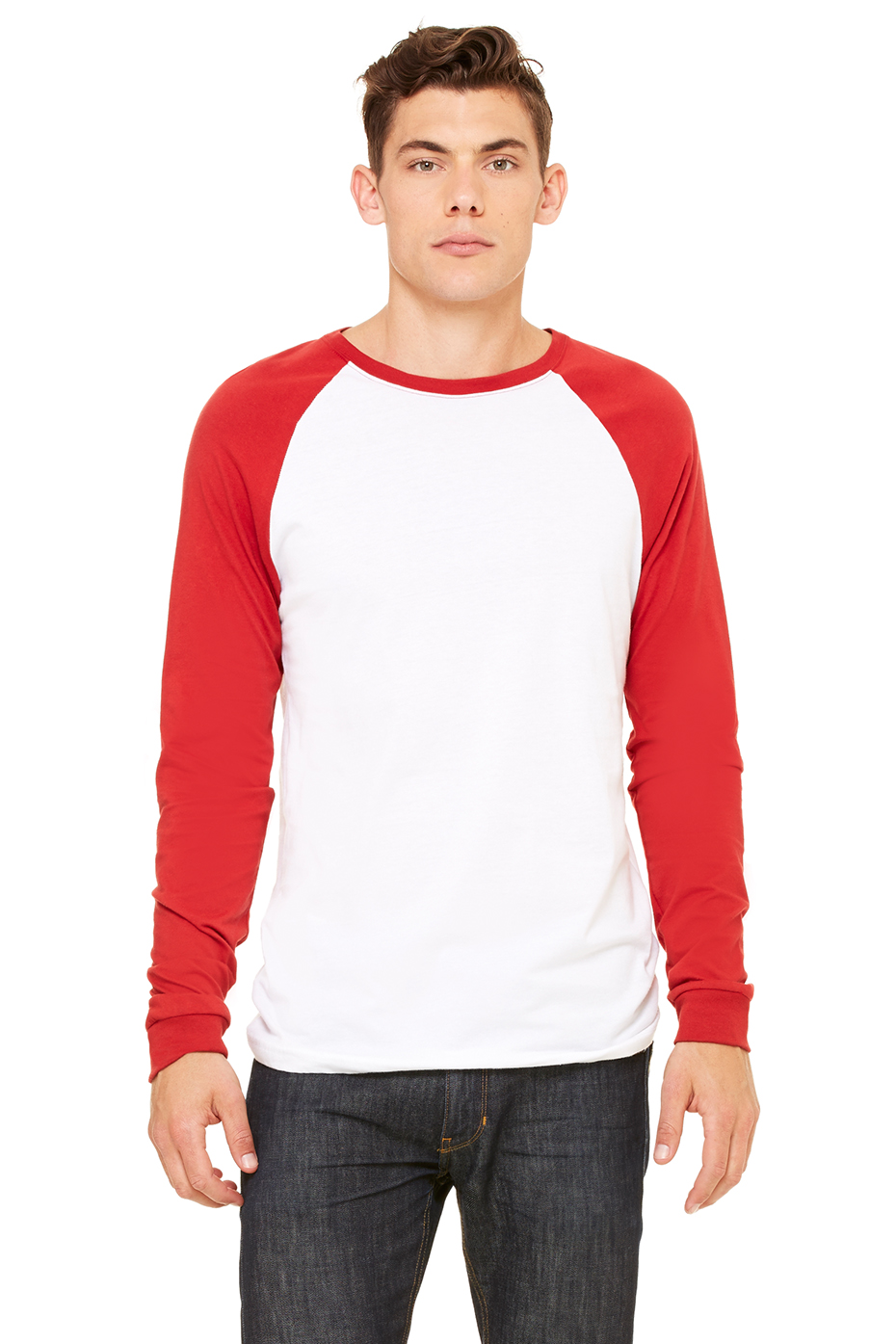 Download Men's Jersey Long Sleeve Baseball Tee | Bella-Canvas