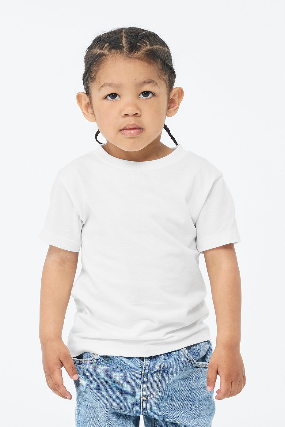 Blank Toddler Long Sleeve T-Shirts - Crew Neck - 100% Polyester