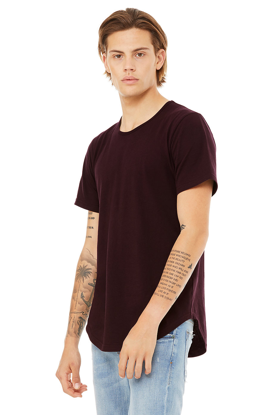 Jersey T Shirt | Curved Hem Tee | Unisex Short Sleeve T