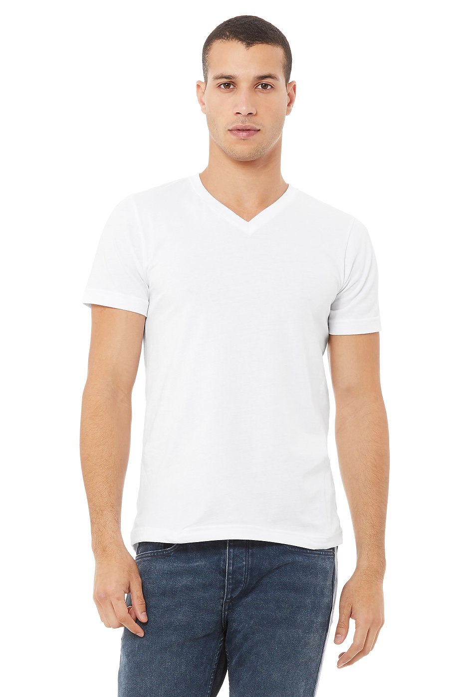 grey v neck t shirt