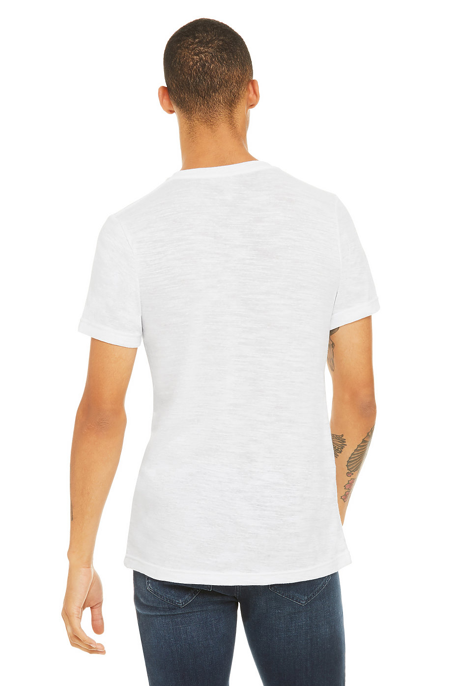 Unisex Textured Jersey V-Neck Tee | BELLA+CANVAS