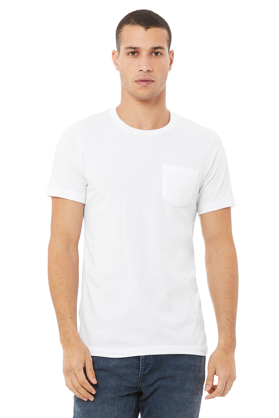 Wholesale Men's White Plain T-Shirt