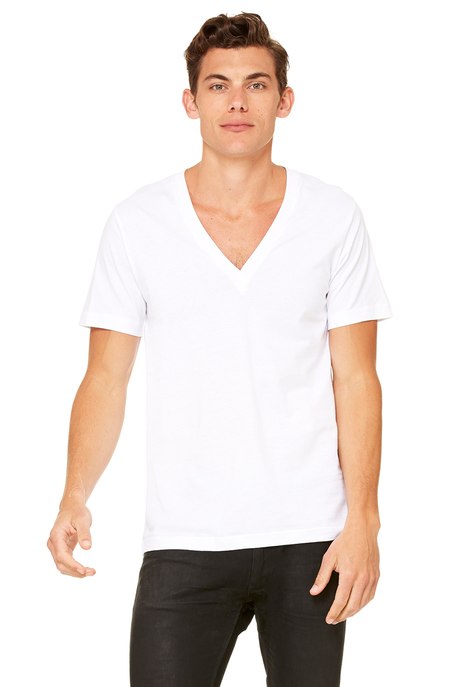 adidas v neck t shirts men's