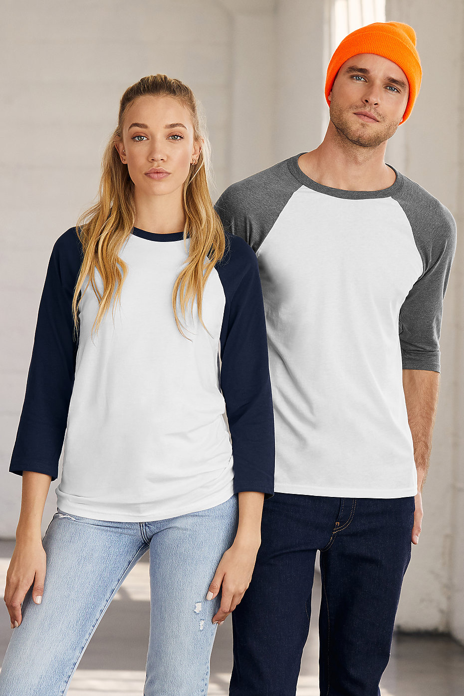 Unisex 3/4-Sleeve Baseball T-Shirt Bella+Canvas 3200