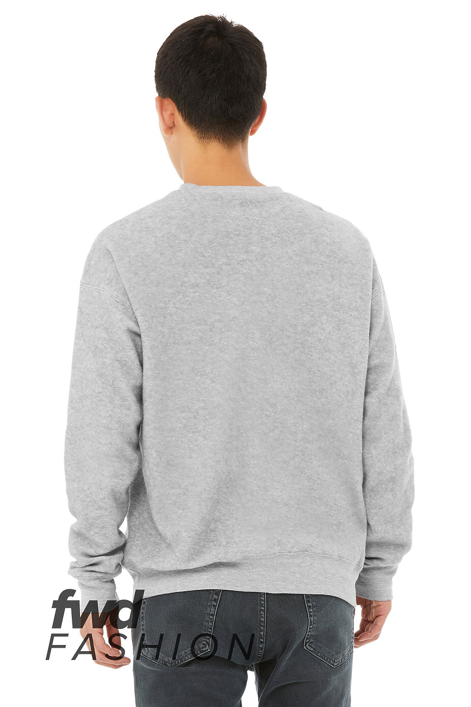 sweatshirt sculpted shoulder sweatshirt - black