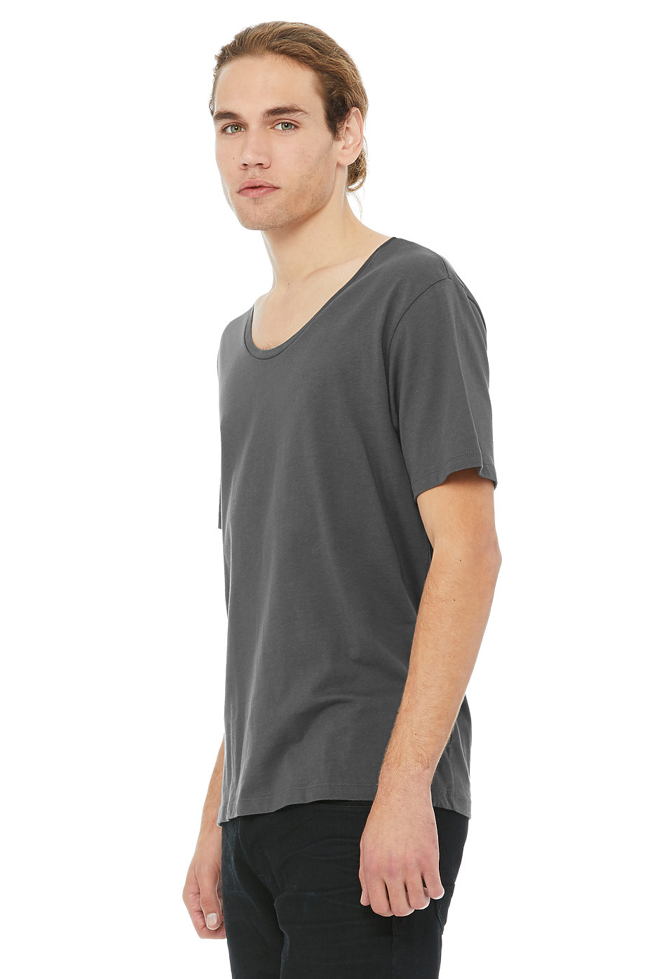 wide neck shirt mens