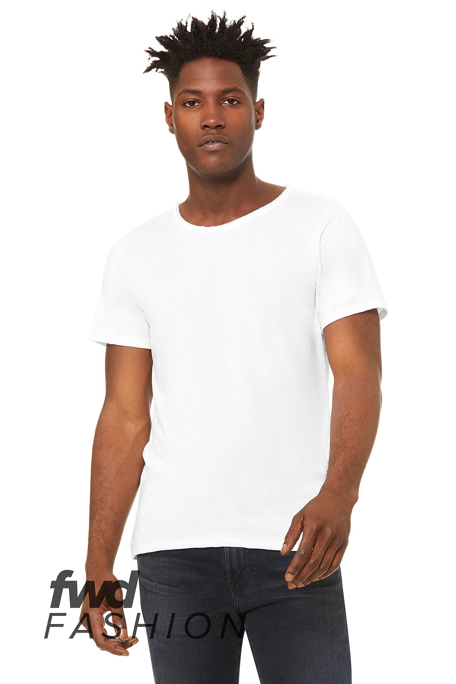 Unisex Triblend Raw Neck Tee