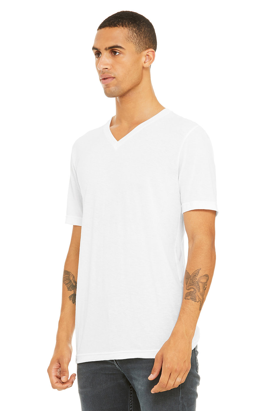 White Crew Neck Tee, T-Shirts For Men