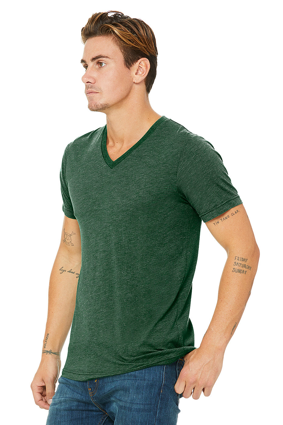 Unisex Triblend Short Sleeve V-Neck Tee | Bella-Canvas