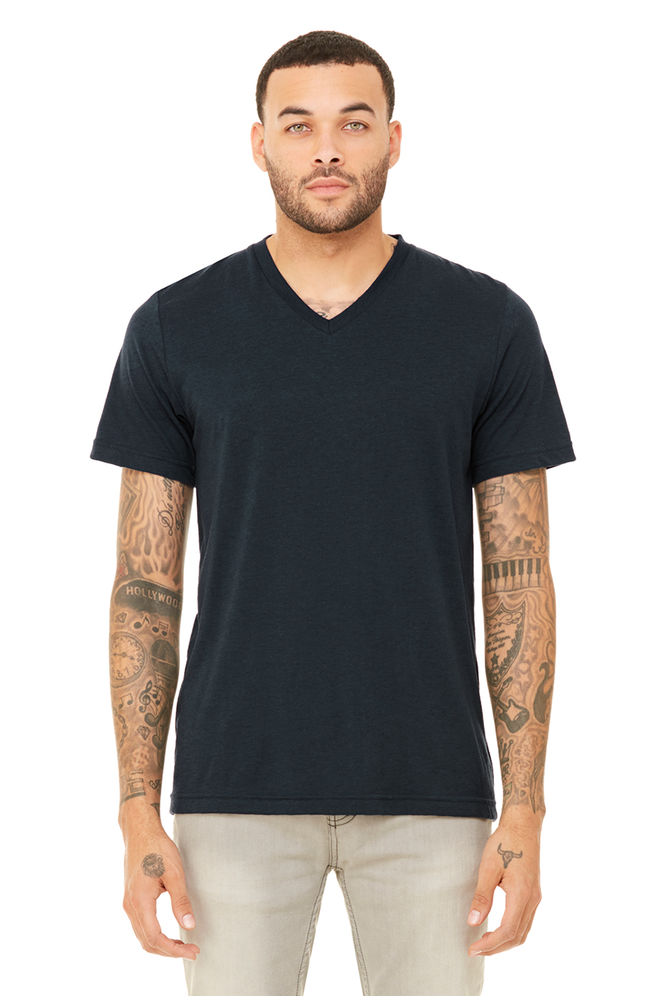 Unisex Triblend Short Sleeve V-Neck Tee | Bella-Canvas