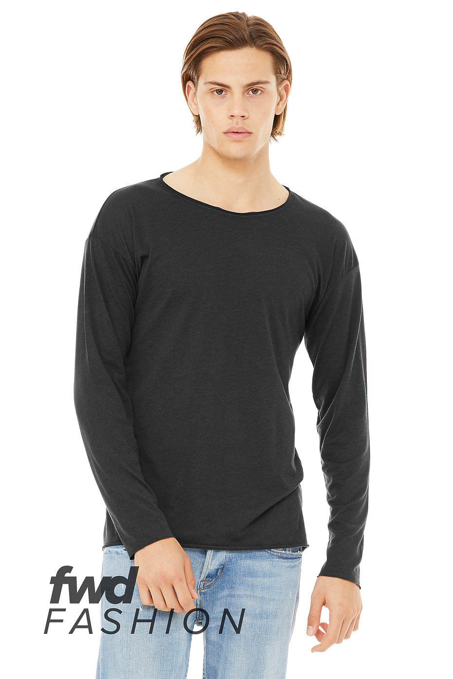 bella canvas raw neck