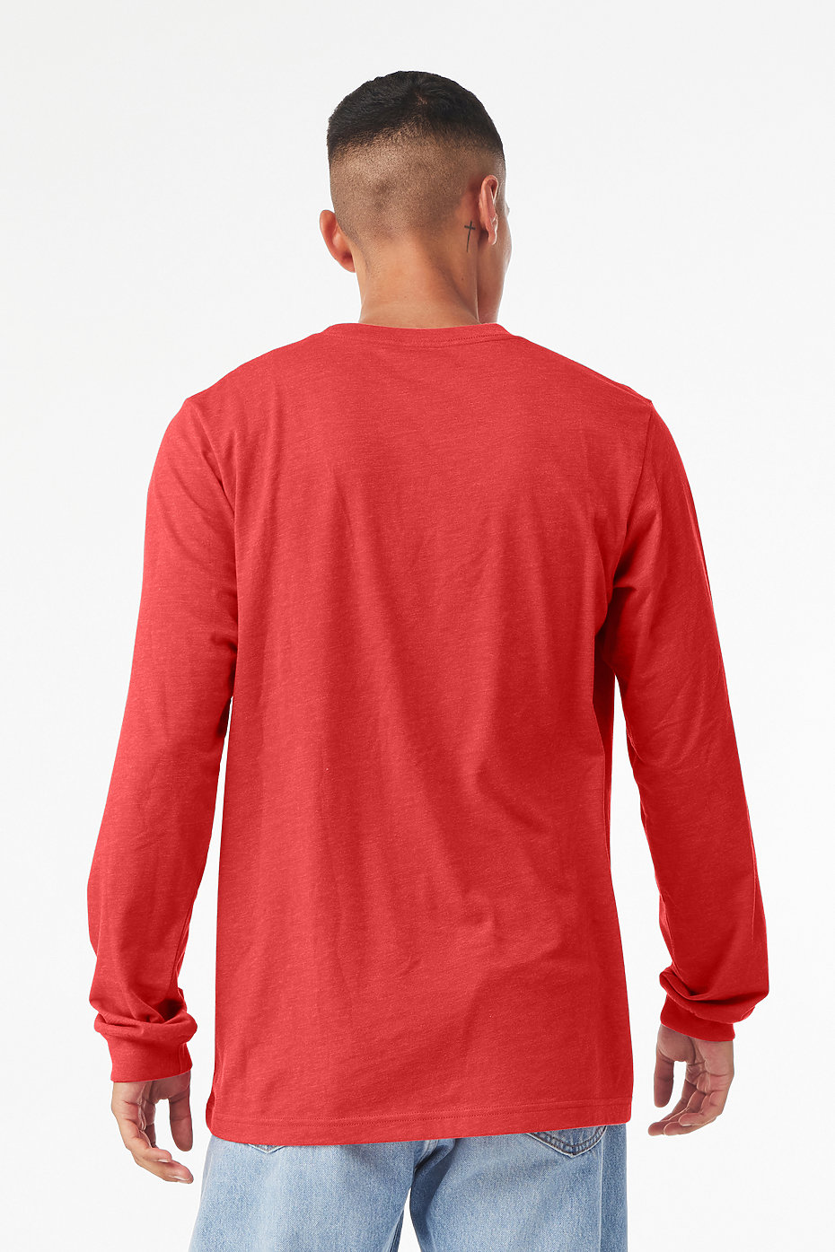 Unisex Heather CVC Long Sleeve Tee | BELLA+CANVAS