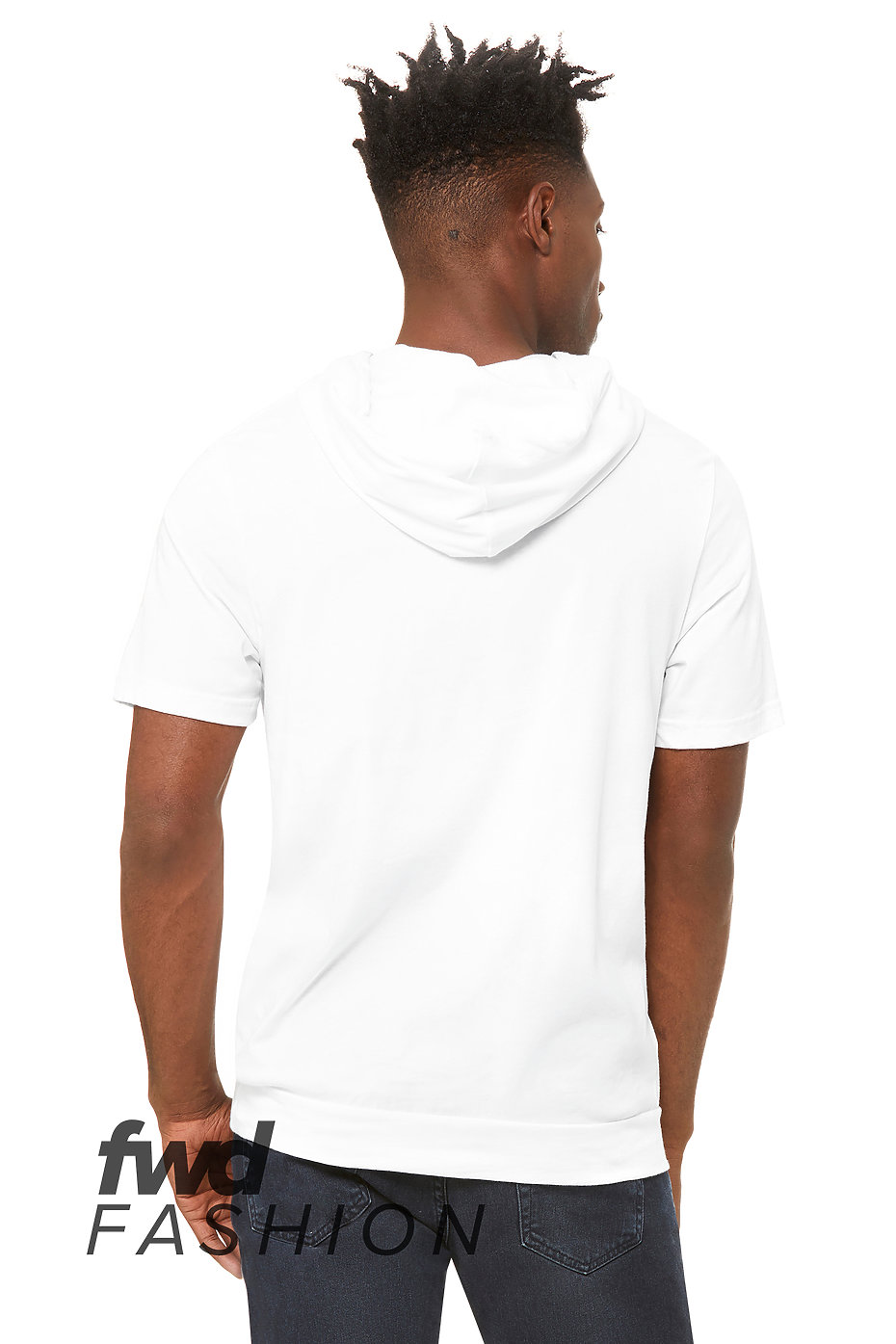 short sleeve hoodie grey