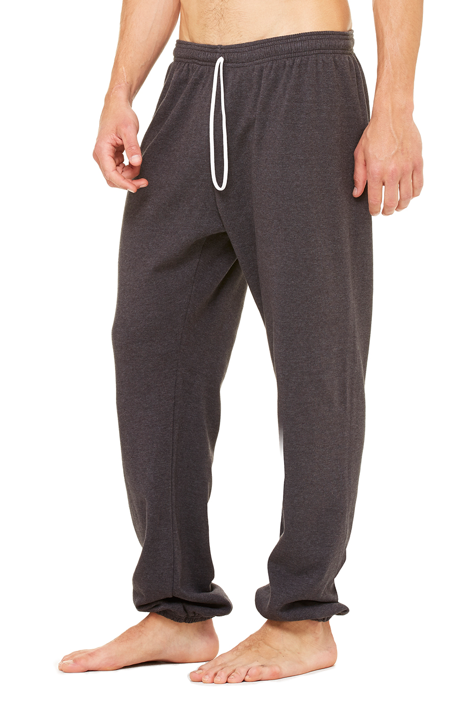 Mens High Waisted Fleece Thermal Underwear Pyjama Leggings With