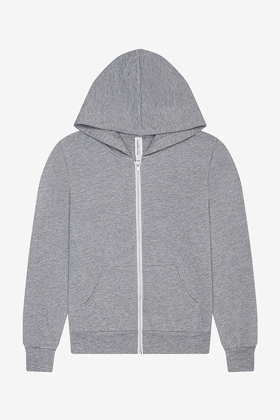 Youth Sponge Fleece Full Zip Hoodie | BELLA+CANVAS