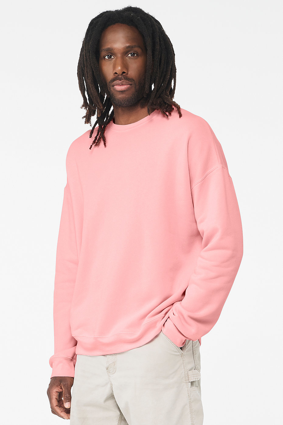 Relaxed Fit Sweatshirt - Light pink - Men