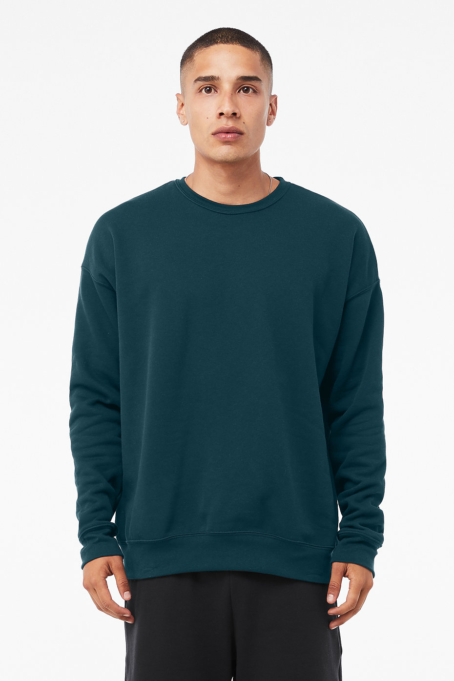 Imperial Shop Online Round-neck sweatshirt with triangle stitching and  frayed trims Official website