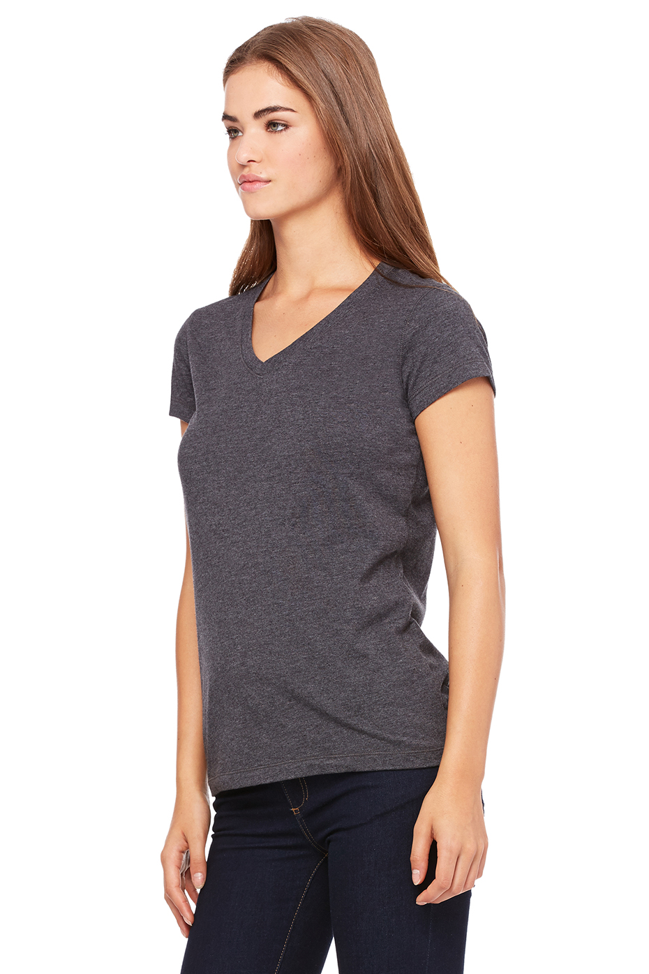 Womens V Neck T Shirt | Womens Jersey T 
