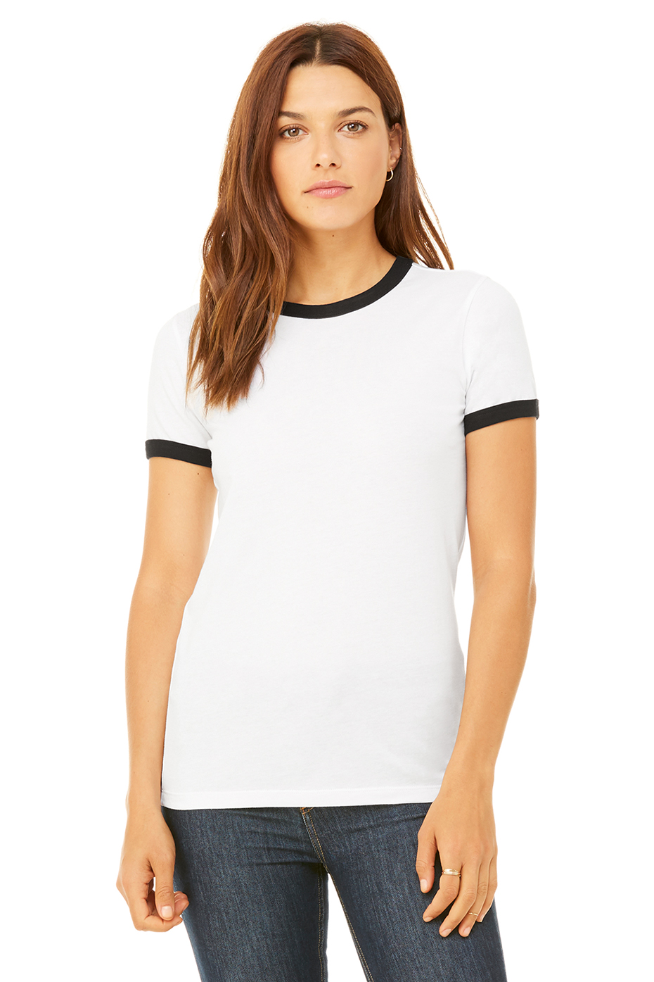 Women's Jersey Short Sleeve Ringer Tee | Bella-Canvas