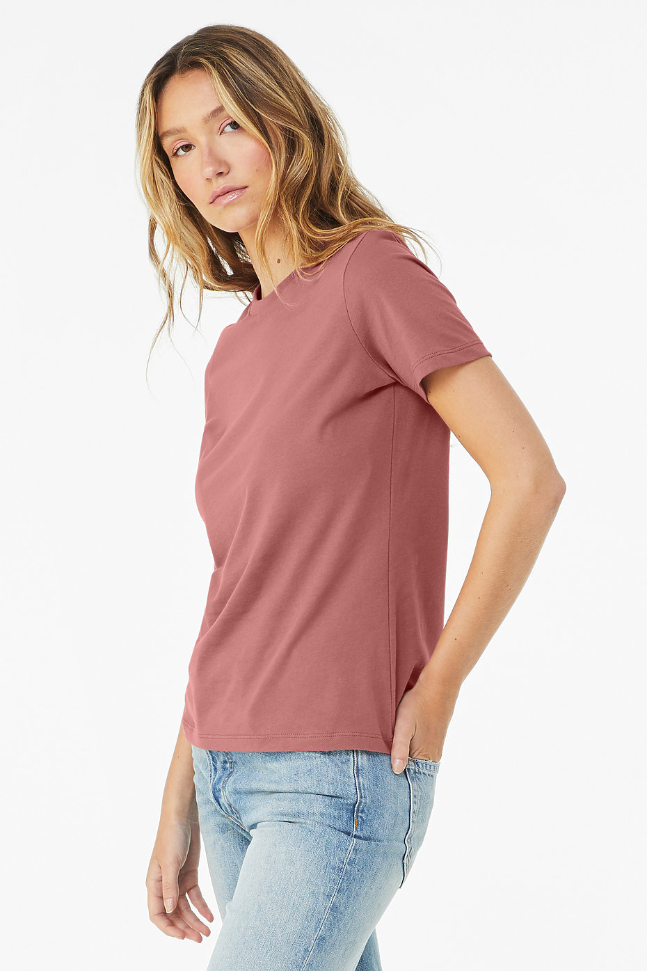 Bella + Canvas B6400 Ladies' Relaxed Jersey Short-Sleeve T-Shirt - Military Green - S