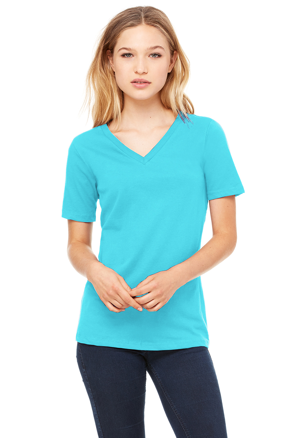 Women S | women s relaxed jersey short sleeve v neck tee bella canvas Women S | women s relaxed jersey short sleeve v neck tee bella canvas
