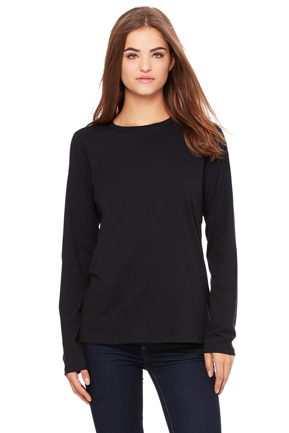 Download Women's Relaxed Jersey Long Sleeve Tee | Bella-Canvas
