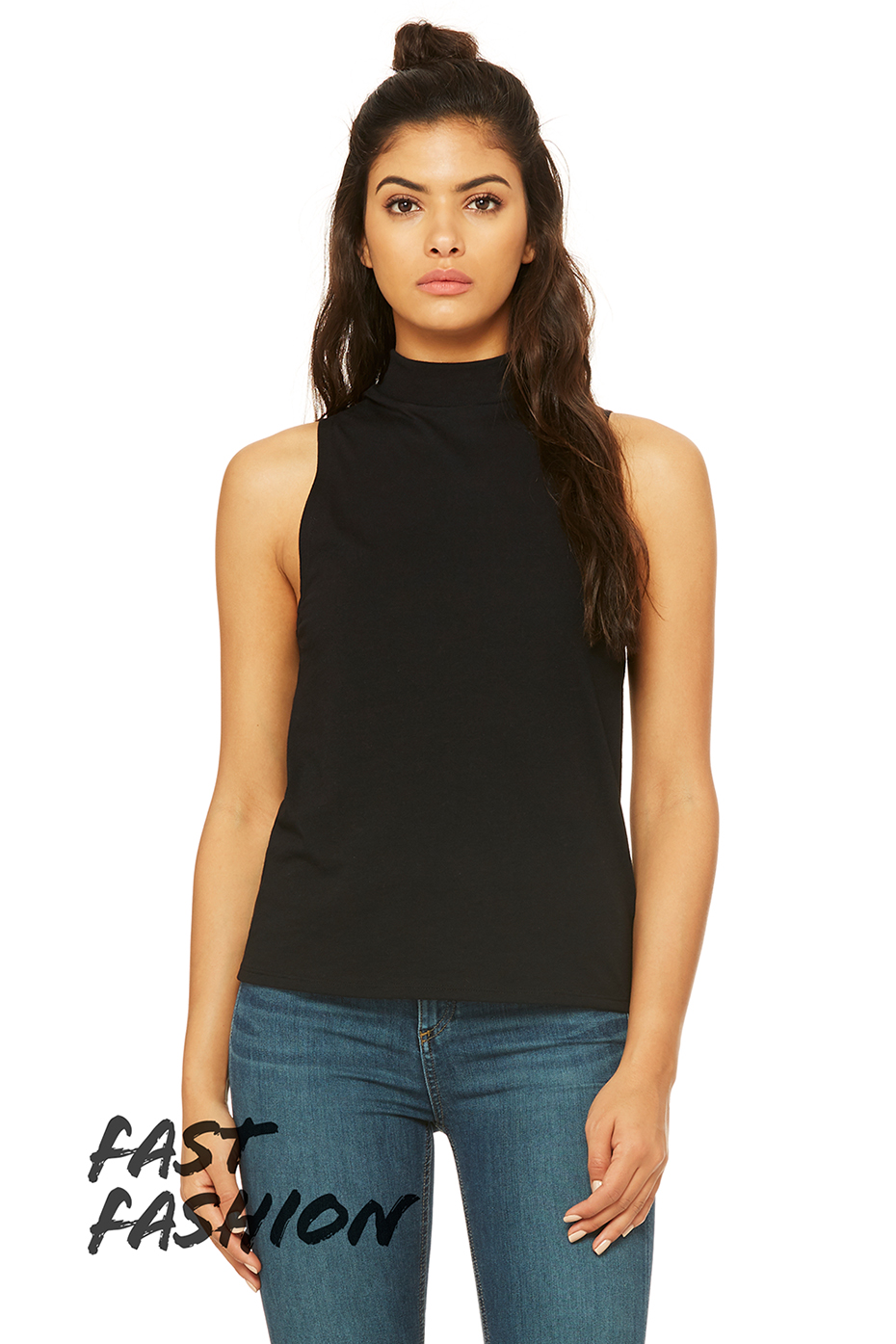 Download Women's Mock Neck Tank | Bella-Canvas