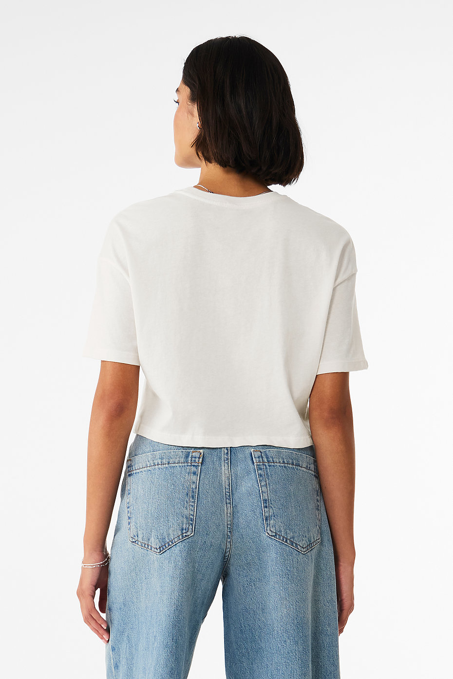 Womens Garment Dye Cropped Tee