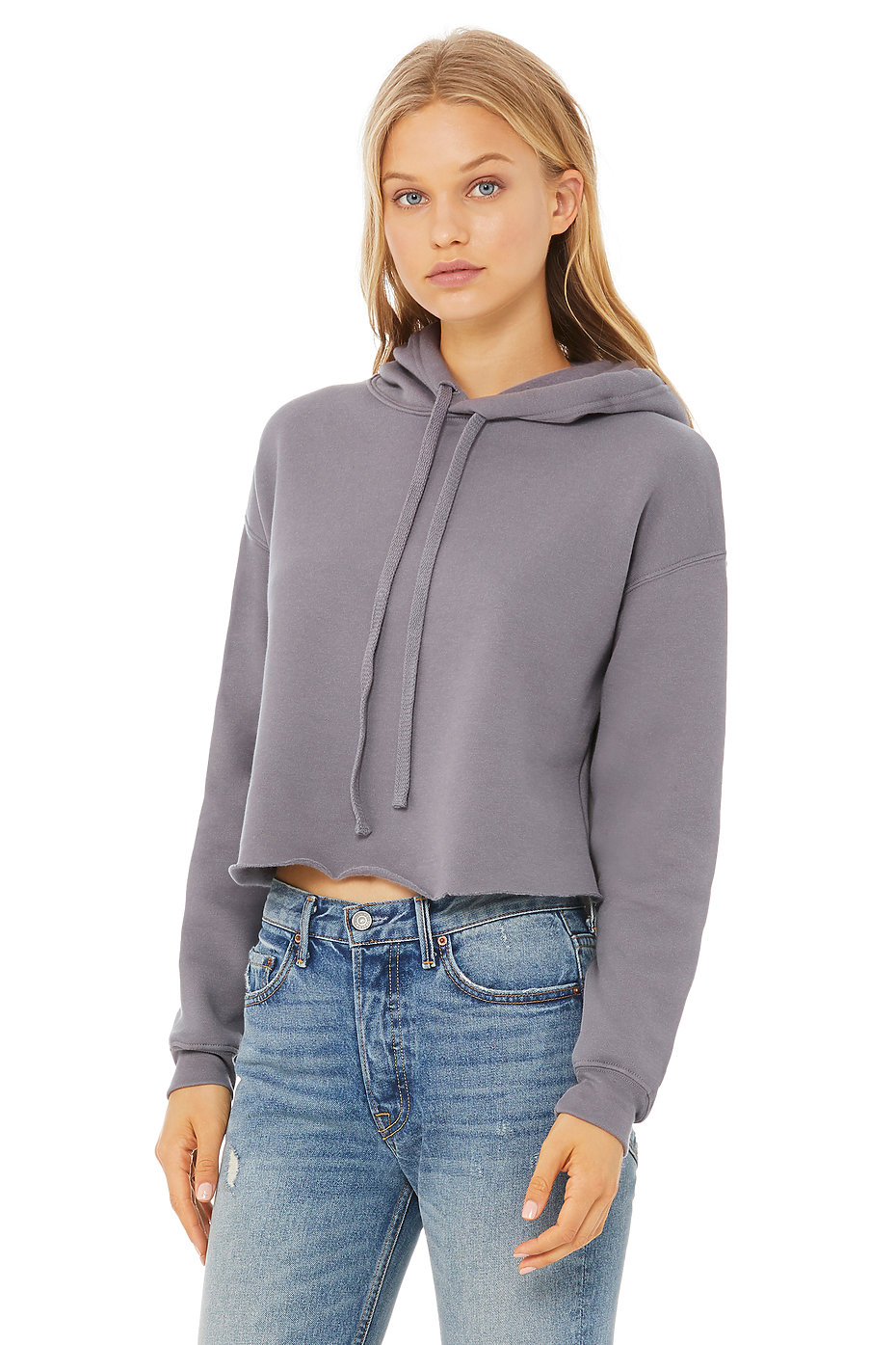 bella canvas crop top hoodie