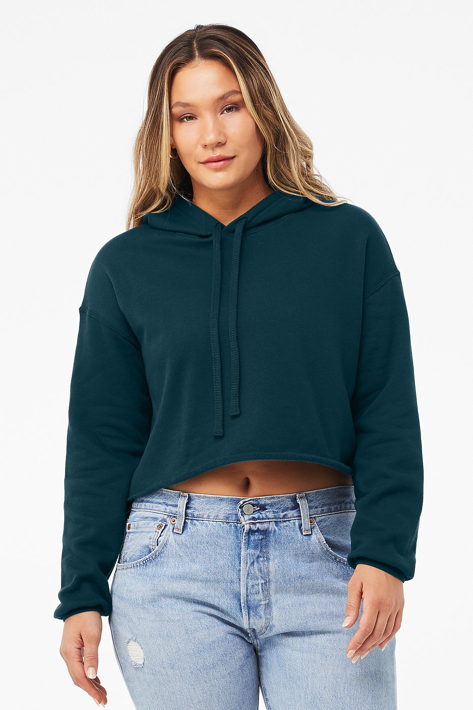 Women's Cropped Fleece Hoodie