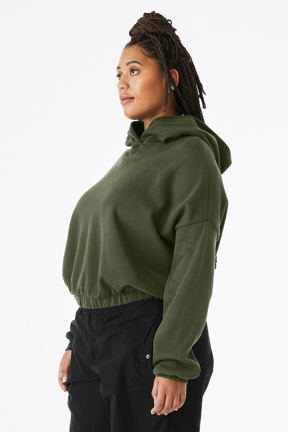 Women's Cinched Bottom Hoodie | BELLA+CANVAS