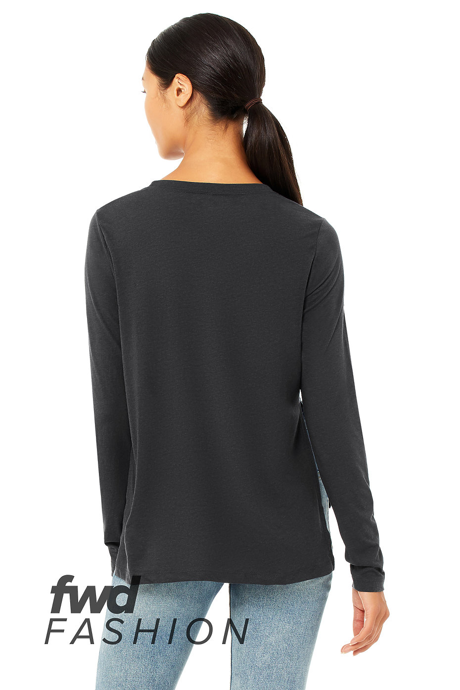 long sleeve shirt with slits on both sides