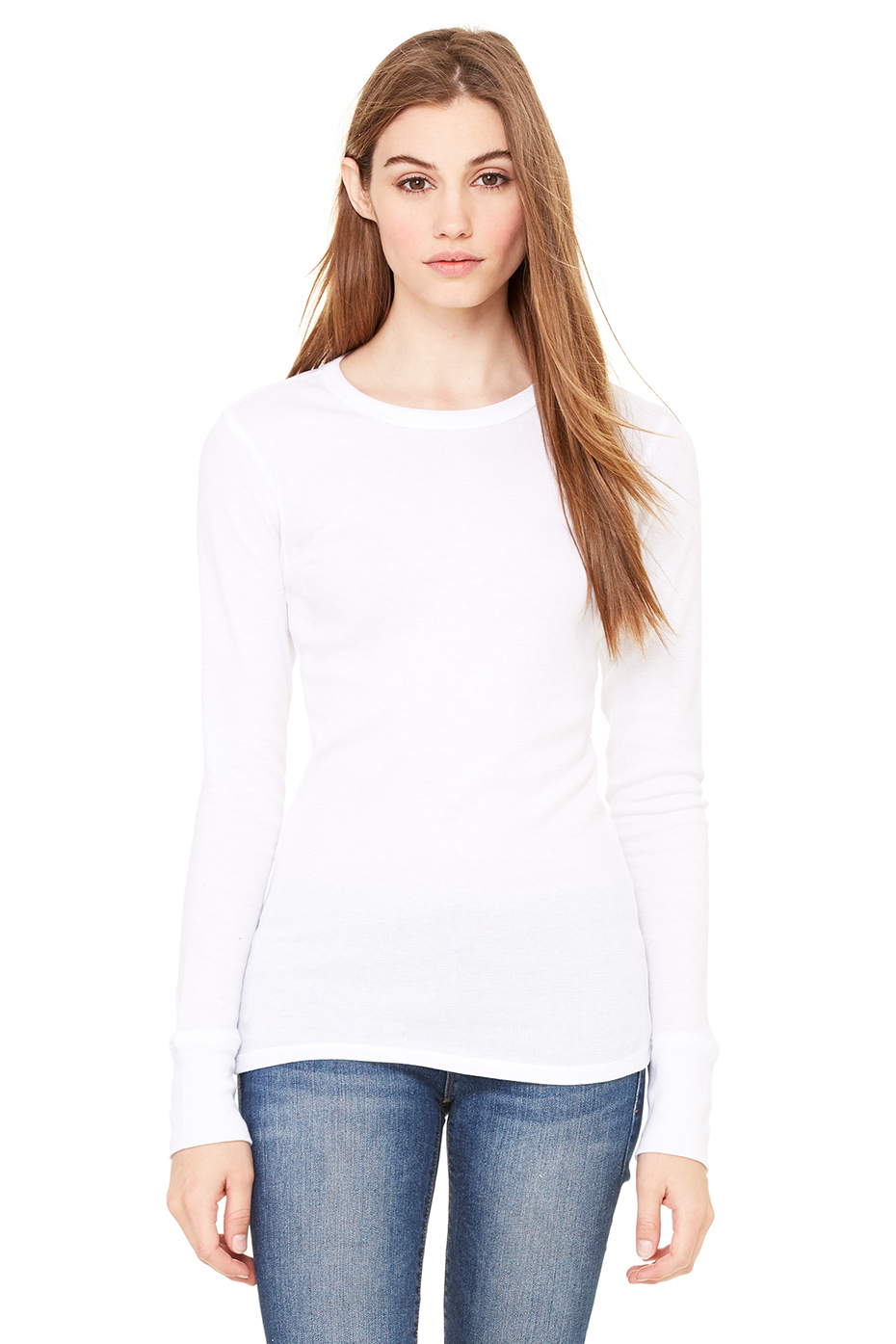 white thermal sweater