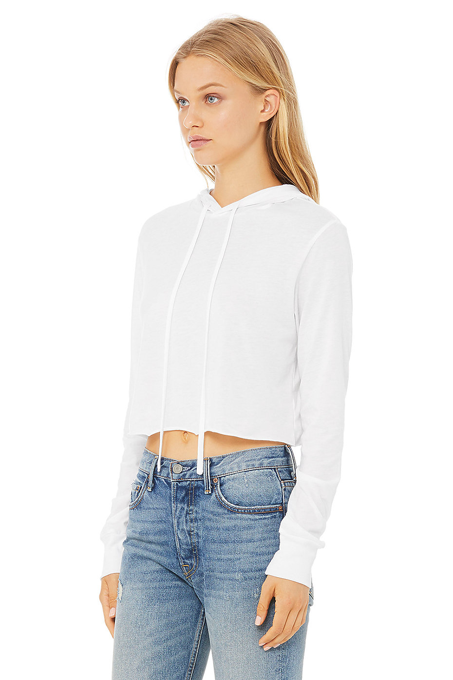 Cropped Hoodie | Long Sleeve Crop Top | Womens Wholesale Clothing | Blank  Hoodies | BELLA+CANVAS ®