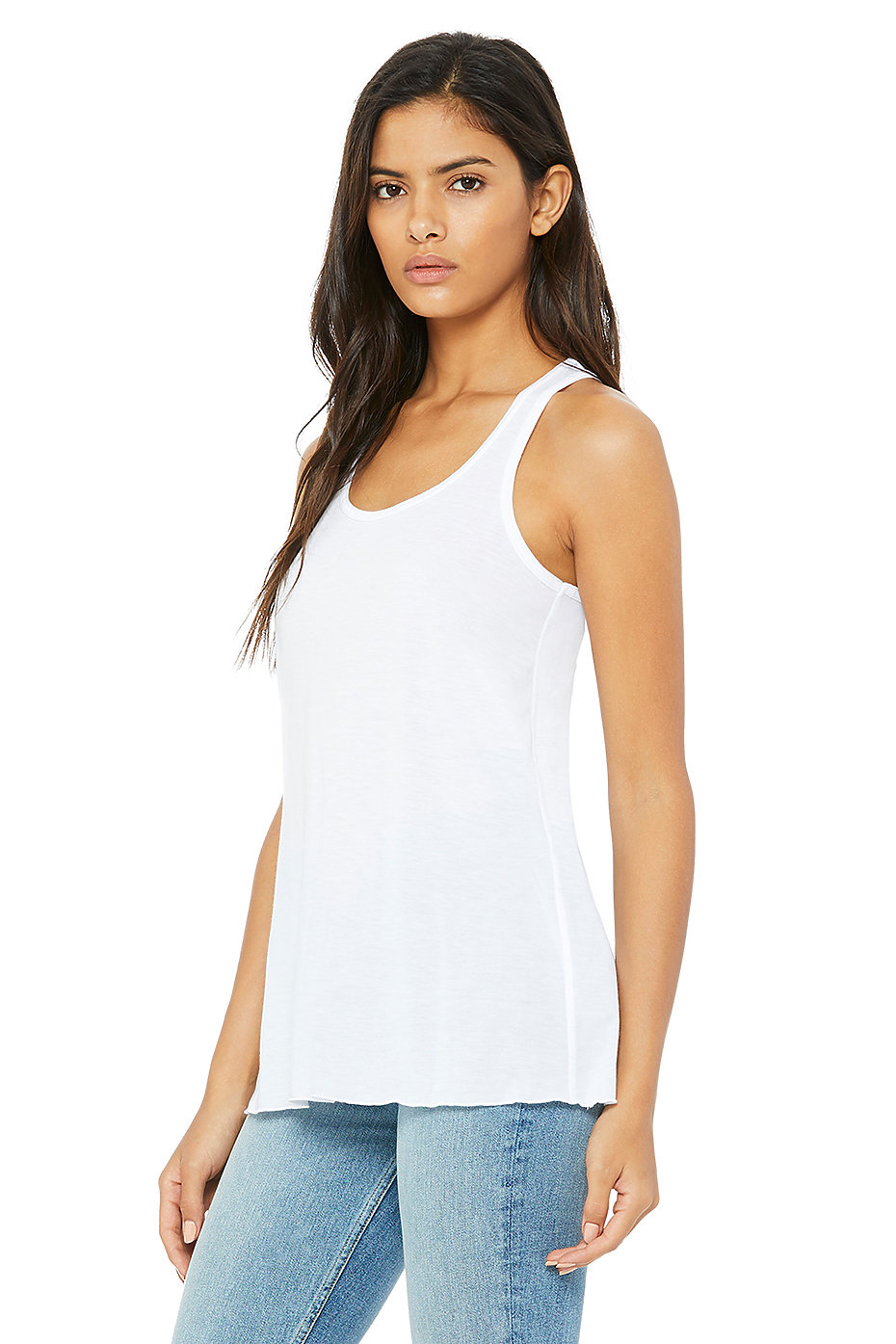 Flowy Racerback Tank Teely Shop Womens If You Can Read This Youre Fishing Too Close Bella Canvas 