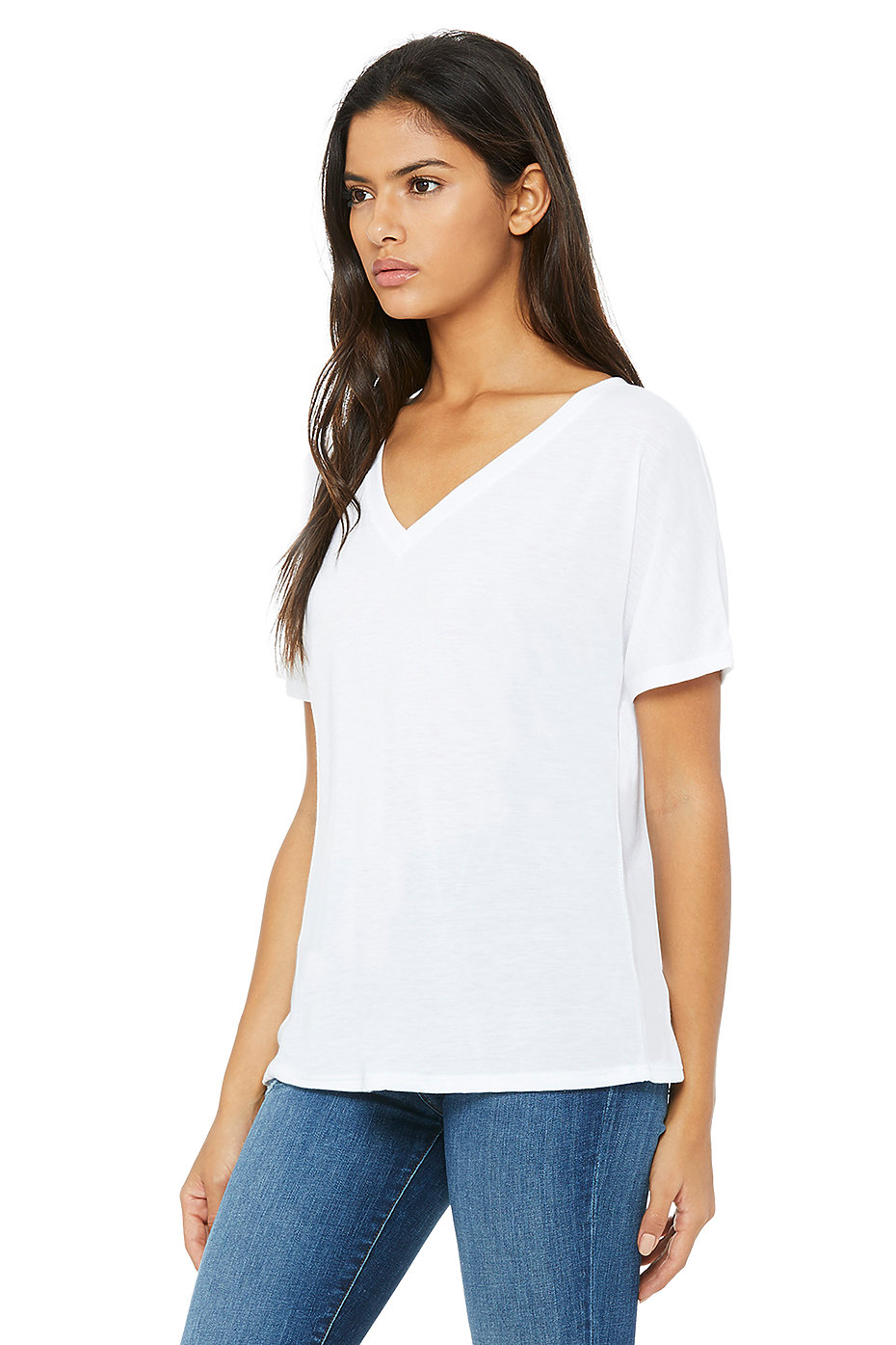 Women's Slouchy V-Neck Tee | BELLA+CANVAS