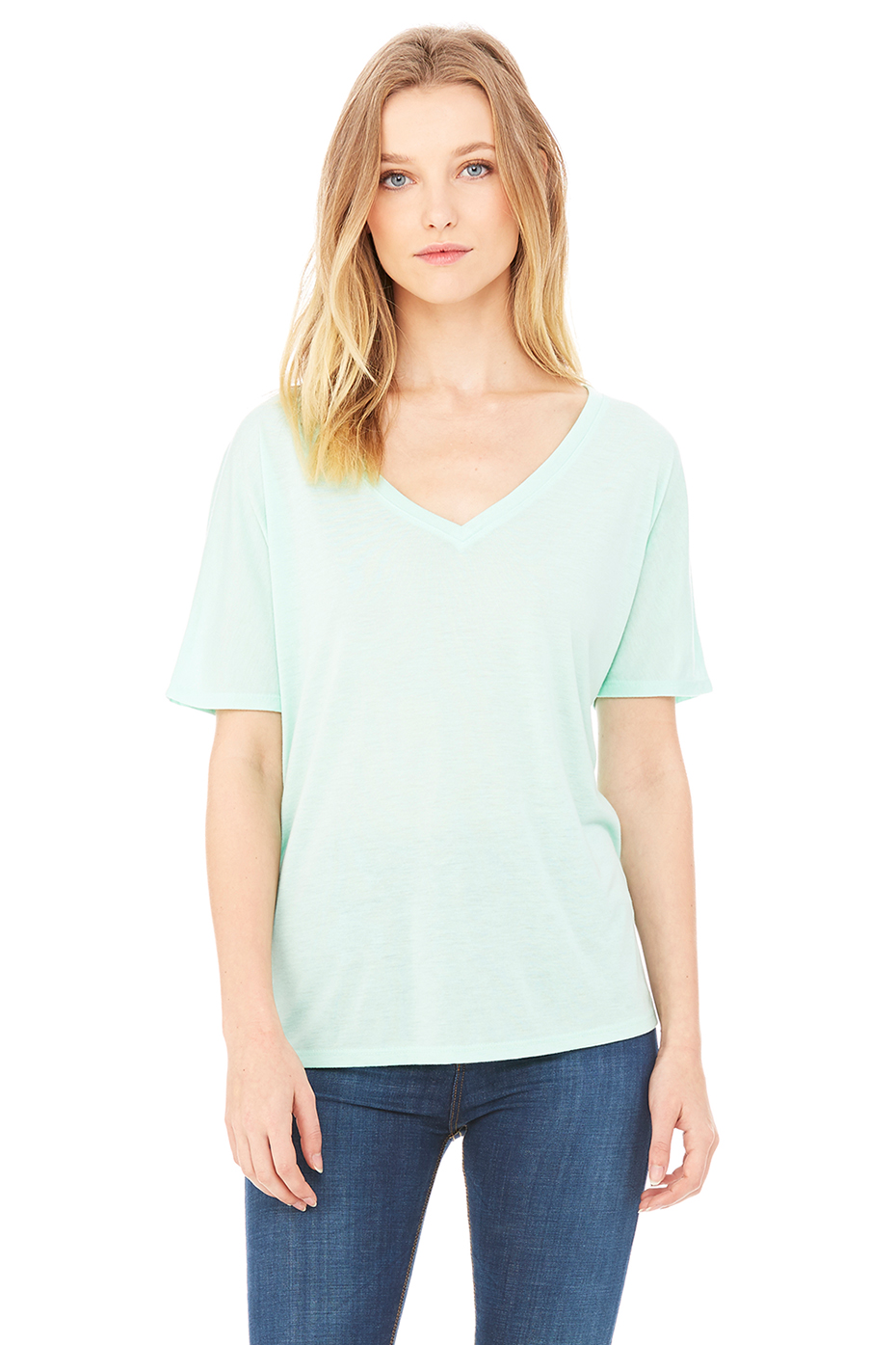 Women's Slouchy V-Neck Tee | Bella 