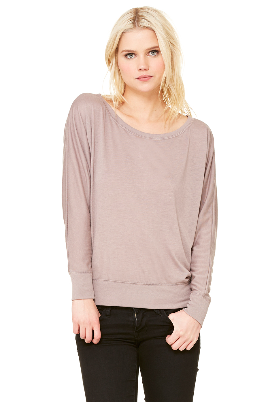 Bella Canvas Flowy L/S Off Shoulder Tee Bella Canvas Flowy L/S Off Shoulder Tee