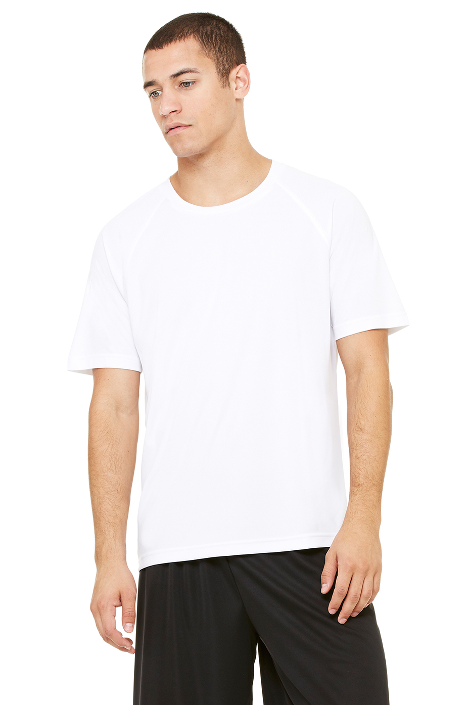 white raglan shirt