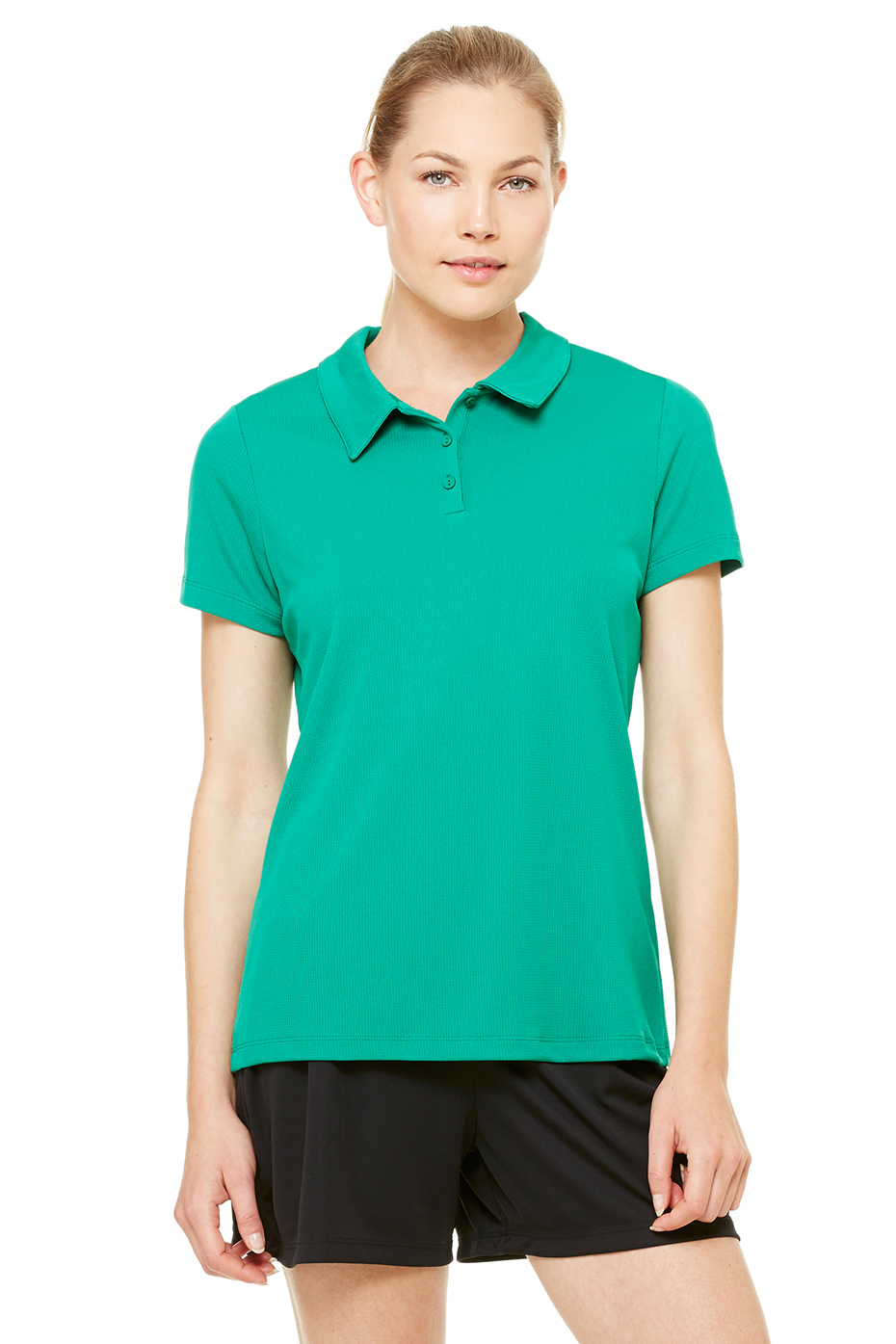 All Sport  Women s  Performance 3 Button Mesh Polo  Bella 