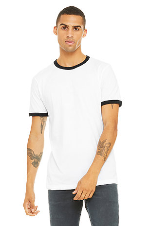 Mens Black And White Tshirt