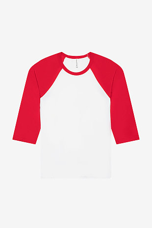 Unisex 3/4 Sleeve Baseball Tee