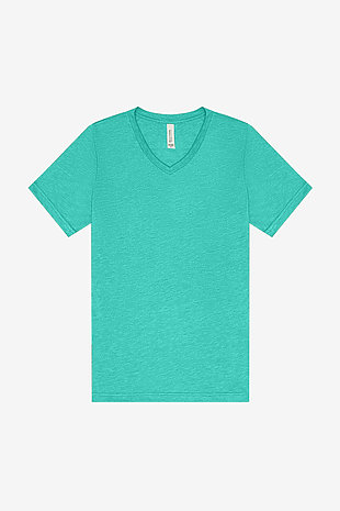 Unisex Triblend Short Sleeve V-Neck Tee