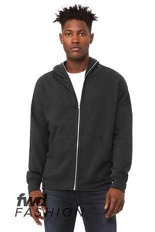 full zip hoodie over face plain